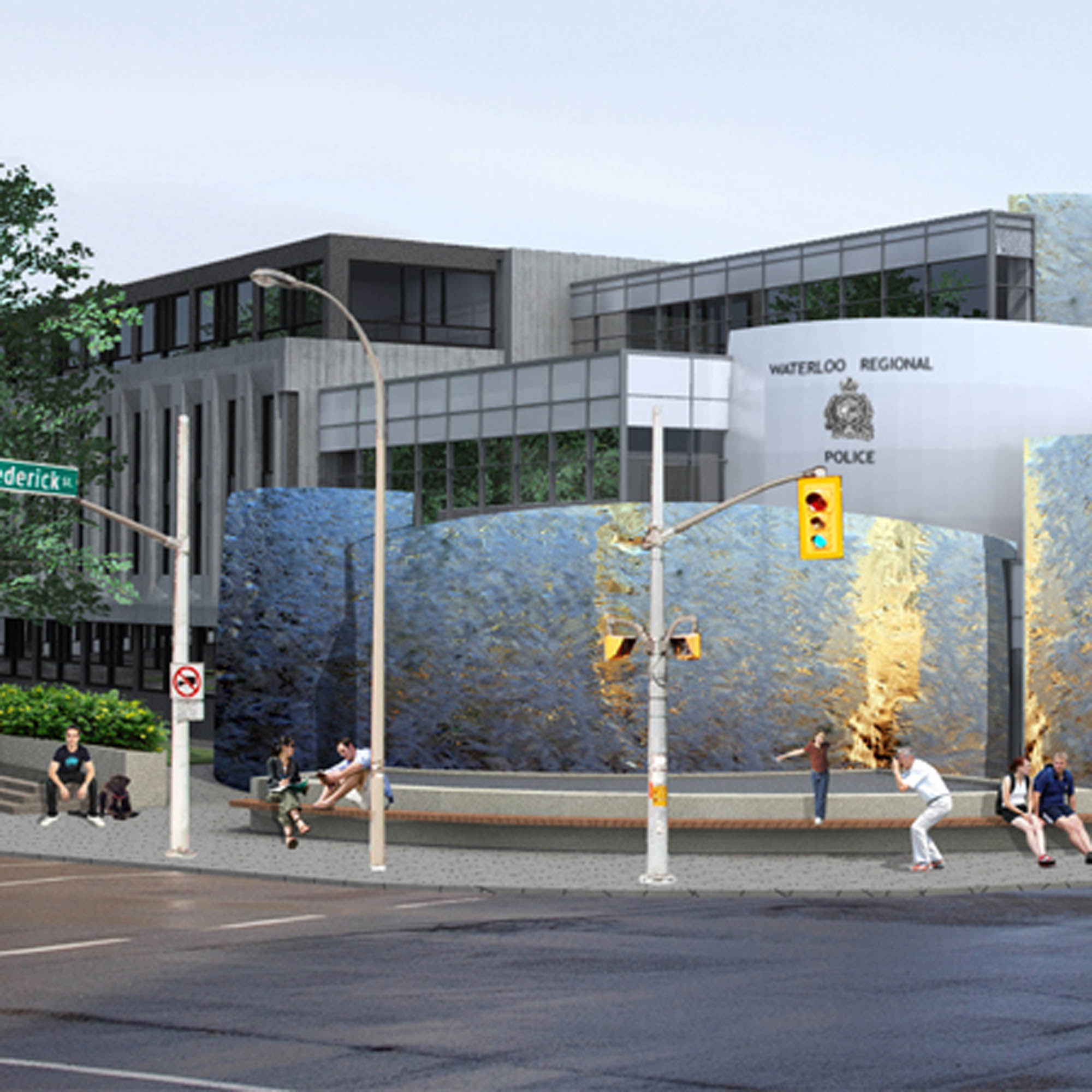 Adaptive Reuse Proposed police station design for the Waterloo Regional Police Service